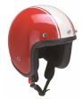 Jet Helm "Classic" rot/weiß Luxus, Gr. S (55-56)