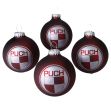 Puch Christbaumkugel Rot, 4 Stück