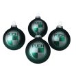 Puch Christbaumkugel Grün, 4 Stück