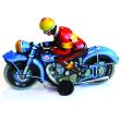 Spielzeugmotorrad blau Wilesco
