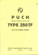 Parts List Puch 250 TF