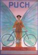 Poster PUCH Fahrrad mit Dame