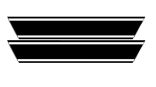 KTM Streifen für Seitendeckel 302x50mm