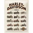 Blechschild "Harley-Davidson Models"