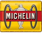 Blechschild "Michelin – Tyres Bibendum Yellow"