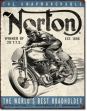 Blechschild "Norton - the unaprochable"