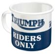 Emaille Becher "Triumph – Riders Only"