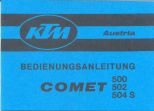 Betriebsanleitung KTM Comet 500,502,504S