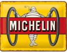 Blechschild "Michelin – Tyres Bibendum Yellow"