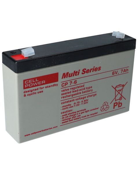 Wartungsfreier Akku 6V/7,2 Ah