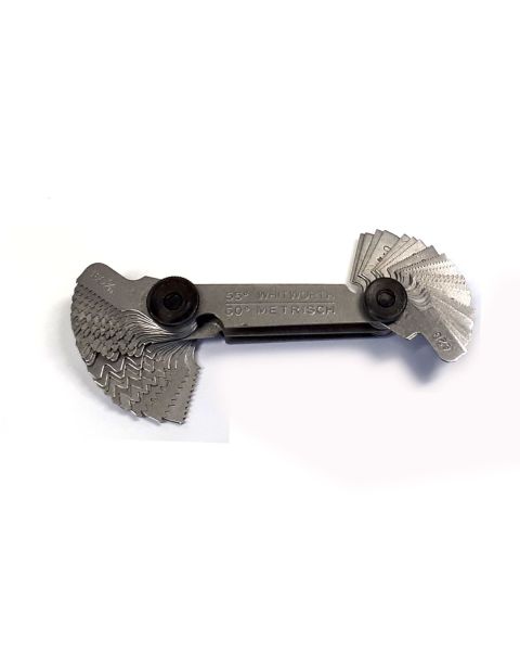 Gewindelehre Metrisch + Whitworth (Zoll)