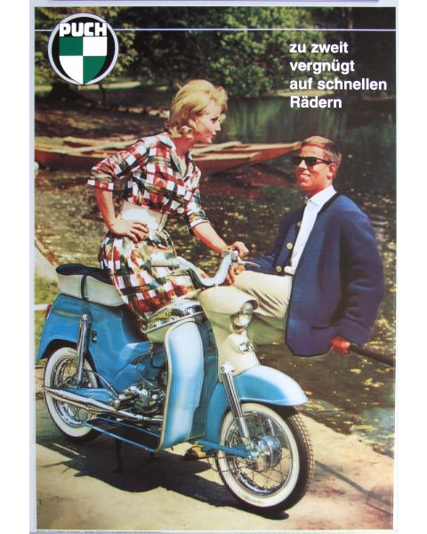 Poster Puch DS50 im Park