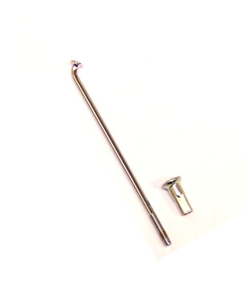 Speiche M3x103 123° mit Nippel, chrom