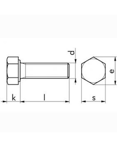 Sechskantschraube M7x20 DIN 933