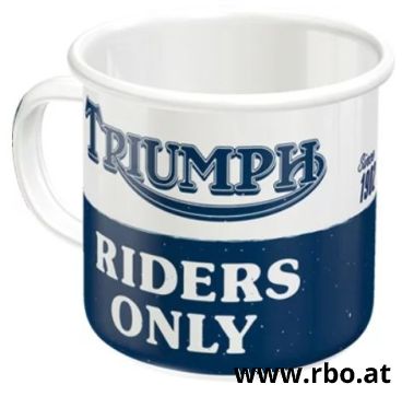 Emaille Becher Triumph – Riders Only - RBO Stöckl