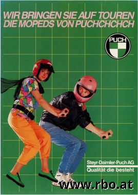 Prospekt Puch Modelle 1986 RBO Stöckl