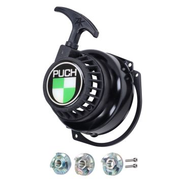 Seilzugstarter mit Puch Logo, schwarz, Puch Maxi L, S, E50 Motor