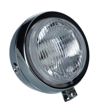 Moped Scheinwerfer Universal, 100mm Ø, chrom