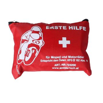 Verbandszeug klein für Moped (rot)