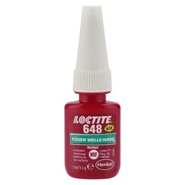 Loctite 648; Fügeklebstoff; Wellenkleber; Nabenkleber; Lagerkleber; Zahnradkleber; Kettenradkleber; hochfest; anaerob; grün; Puch; Moped; Motorrad; Wellen; Naben; Vibration; Ölbeständig; Temperaturbeständig, Loctite 648 Spezialkleber Fügeklebstoff; Loctit
