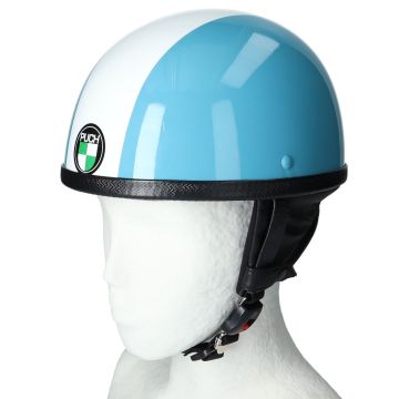 Halbschalenhelm DS50 Blau - weiß Gr. S (55-56)