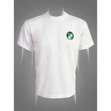 T-Shirt weiß mit Puch-Aufdruck Gr. S