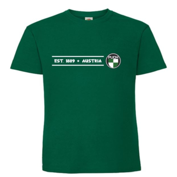 T-Shirt "Puch Est. 1889" grün, Gr. S