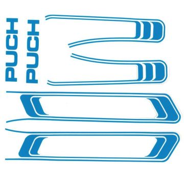 Abziehbild Set Tank + Heck blau Maxi