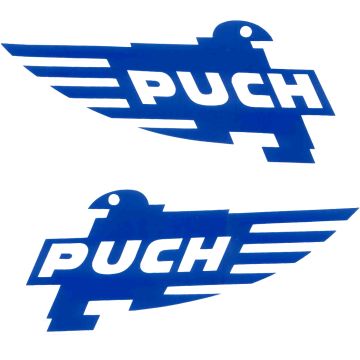 Abziehbild Puch T3 Tank blau (Paar)