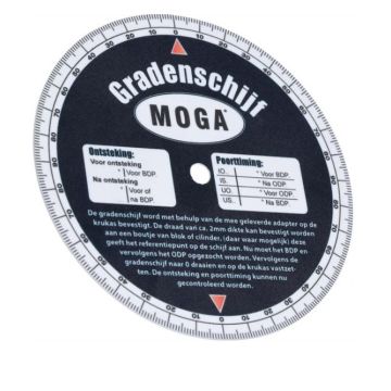 Gradscheibe Kunststoff Ø120 mm 0007.917 Zündzeitpunktanzeige, Zündzeitpunkt, Kradscheibe, scheibe, PP0000124936,Grad, scheibe Zündzeit, Moga, mg00088566
