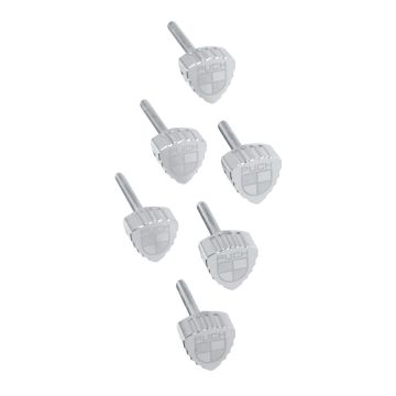 Seitenverkleidung; Schraube; Schraubensatz; CNC; schwarz; Aluminium; Puch Maxi S; Fast Arrow; Verkleidungsschraube; Knopf; Logo; lang; kurz; Befestigung; Moped; Ersatzteil; Satz; 6 Stück; Maxi S; Seitenblech
Seitenverkleidung Schraube schwarz Puch Maxi S