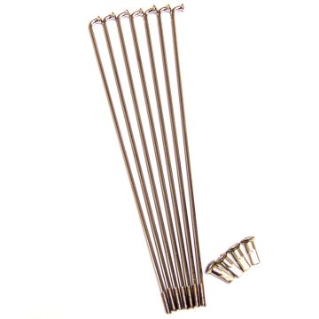 Speichenset M3,5x209 110° mit Nippel, chrom (36 Stk)