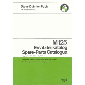 Ersatzteilliste Puch M125 ab 1970