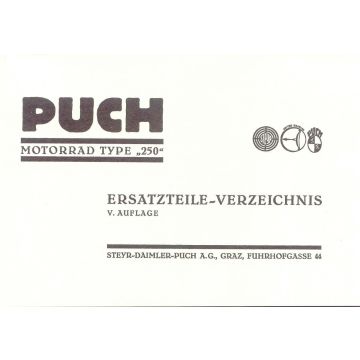 Ersatzteilliste Puch 250 T bis S4