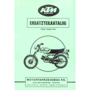 Ersatzteilliste KTM Comet Grand Prix Fg.