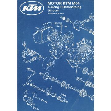 Poster A2, KTM, Motor M04 (4-Gang Fußschaltung)