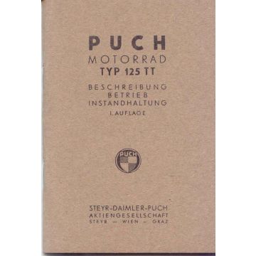 Betriebsanleitung Puch 125 TT