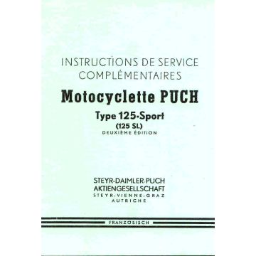 Instructions de service 125 SL