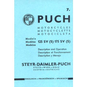 Instructions de service 125/175 SV/S