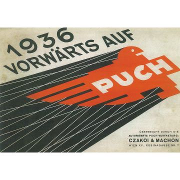 Prospekt - 1936 Vorwärts auf Puch