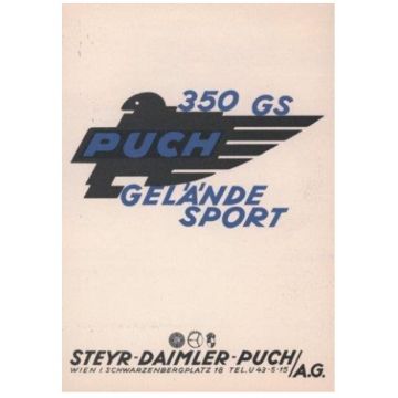 Prospekt - Puch 350 GS Gelände Sport