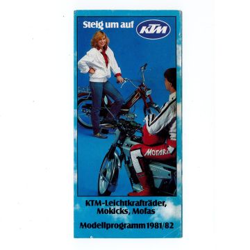 Prospekt Folder 1981/82 "Steig um auf KTM"