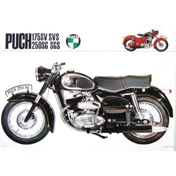 Poster Puch 250 SG + kl. Abbildg.175 SVS
