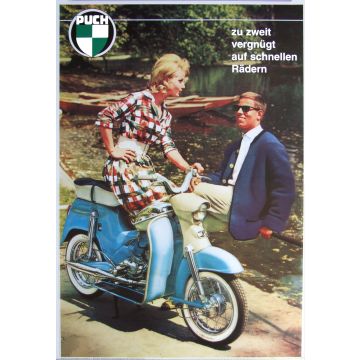 Poster Puch DS50 im Park