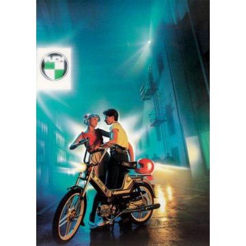 Poster Puch Maxi bei Nacht