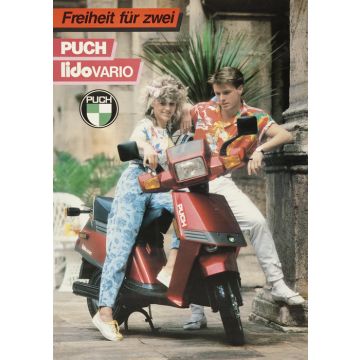 Poster "Puch Lido Vario, Freiheit für zwei"