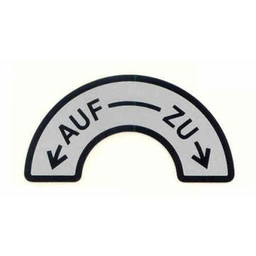 Abziehbild "Auf-Zu"