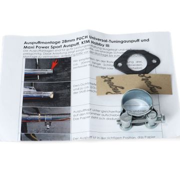Zubehörset 28mm Auspuffanlage