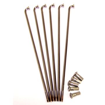 Speichenset M5x190 95° mit Nippel, chrom (36 Stk)