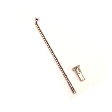 Speiche M3,5x104 80° mit Nippel, chrom